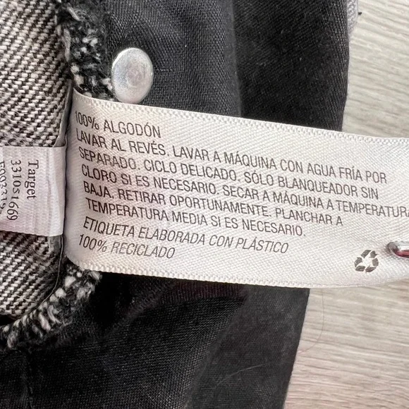 Wild Fable Distressed Denim‎ Shorts High Rise Cutoff Black Wash Size 0 - Picture 6 of 12